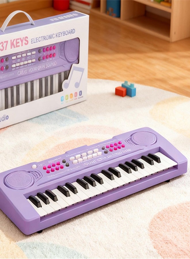 BIGFUN Keyboard Piano for Kids, BIGFUN 37 Keys Toddler Piano Multifunction Music Educational Instrument Toy, Electronic Kids Keyboard for 3-7 Year Old Girls and Boys (Purple) - Image 2